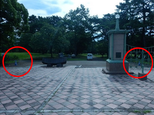 別府公園給水口の写真