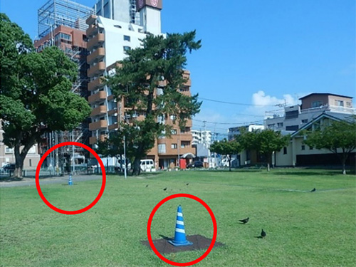 海門寺公園給水口の写真
