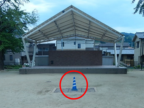 松原公園給水口の写真