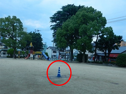 松原公園給水口の写真