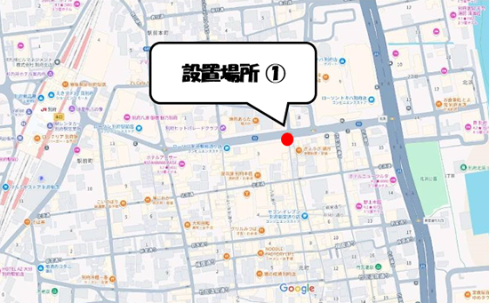 ソルパセオ銀座駅前通り側入口マップ