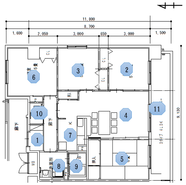 西別府住宅　B棟　601号室　間取図