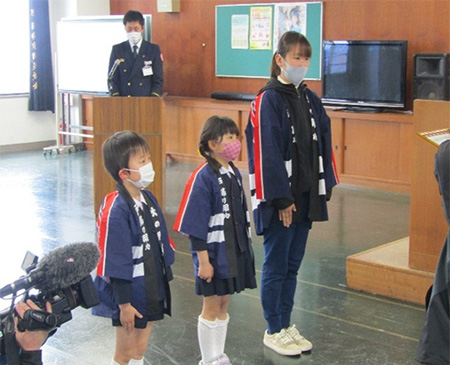 海の星幼稚園幼年消防クラブの写真