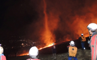 扇山火まつり警備の写真