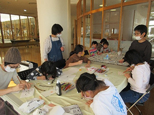 割り箸でお絵かき　写真