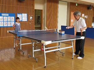ピンポンで遊ぼう　写真