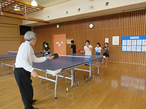 ピンポンで遊ぼう　写真